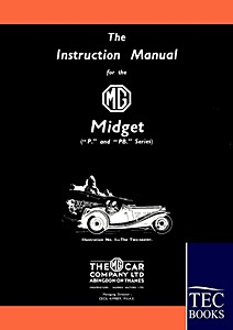Książka: Instruction Manual for the MG Midget (P and PB)