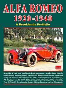 Livre : Alfa Romeo (1920-1940) - Brooklands Road Test Portfolio