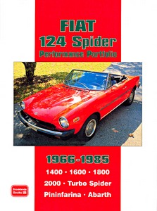 Livre : Fiat 124 Spider (1966-1985) - Brooklands Performance Portfolio