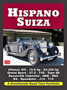 Livre : Hispano-Suiza - Brooklands Road Test Portfolio