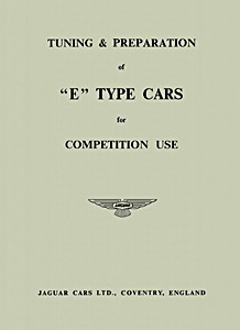 Livre : Jaguar E-Type - Tuning & preparation for competition