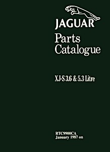 Livre : Jaguar XJ-S - 3.6 & 5.3 Litre (Jan 1987-1991) - Official Parts Catalogue 
