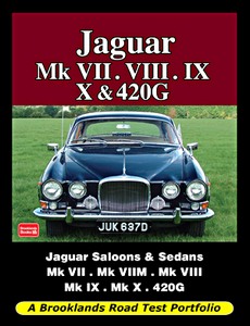 Livre : Jaguar Mk VII, VIII, IX, X & 420G - Brooklands Road Test Portfolio