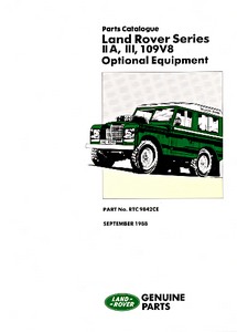 Livre : [RTC9842CE] L/Rover 2A/3/109V8 Opt Eq (61-85)-PC