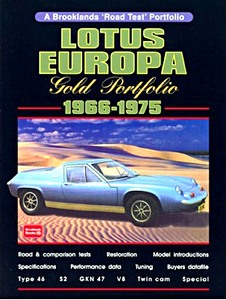 Livre : Lotus Europa 1966-1975 - Brooklands Gold Portfolio