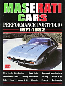 Livre : Maserati Cars (1971-1982) - Brooklands Performance Portfolio