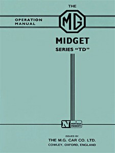 Livre : MG Midget Series TD - Drivers Handbook 