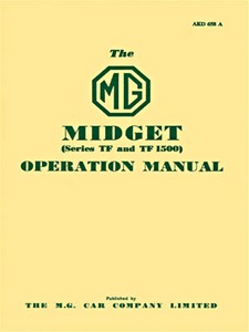 Livre : MG Midget TF & TF1500 - Official Driver's Handbook 
