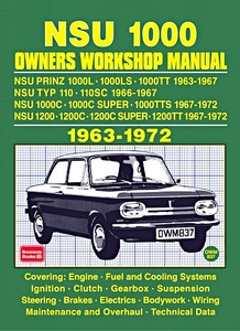 Livre : NSU Prinz 1000, Typ 110, 1000, 1200 (1963-1972) - Owners Workshop Manual