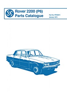 Livre : Rover 2200 (P6) - Official Parts Catalogue 