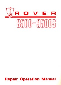 Livre : Rover 3500 & 3500S (P6) - Official Repair Operation Manual 