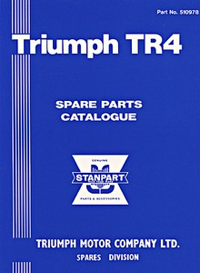 Book: Triumph TR4 (1961-1964) - Spare Parts Catalogue 