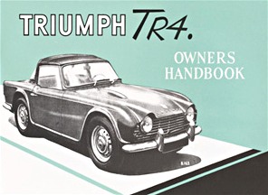 Book: Triumph TR4 - Official Owners Handbook 