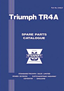 Book: Triumph TR4A (1965-1968) - Spare Parts Catalogue 