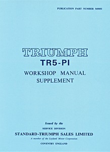 Book: [545053] Triumph TR5-Pi - WSM Supplement
