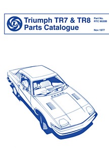 Livre: Triumph TR7 & TR8 - Official Parts Catalogue 
