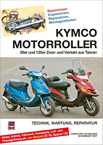 Umschlag Reparaturhandbuch Kymco Motorroller - 50er und 125er Zwei- und Viertakt aus Taiwan