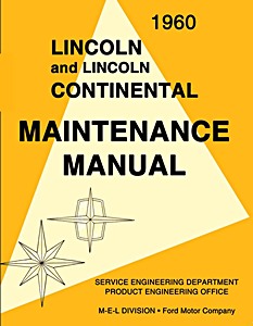 Book: 1960 Lincoln and Lincoln Continental - Maintenance Manual 