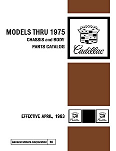 Book: 1968-1975 Cadillac - Chassis and Body Parts Catalog