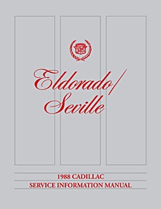 Book: 1988 Cadillac Eldorado, Seville - Service Manual 