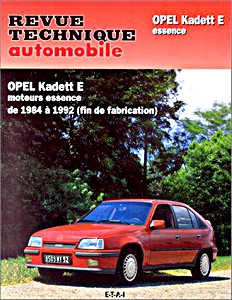 Boek: [RTA 461.6] Opel Kadett E essence (84-92)
