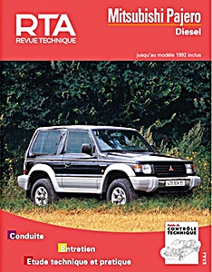 Livre : Mitsubishi Pajero - Diesel (07/1983-06/1991) - Revue Technique Automobile (RTA 517.2)