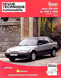 Boek: [RTA 562.2] Rover serie 200 et 400 (1990-1996)