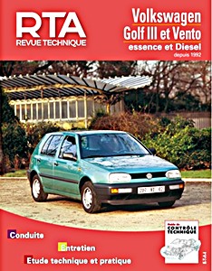 Livre : Volkswagen Golf III et Vento- 4 cyl. essence et Diesel (1992-1996) - Revue Technique Automobile (RTA 720.2)