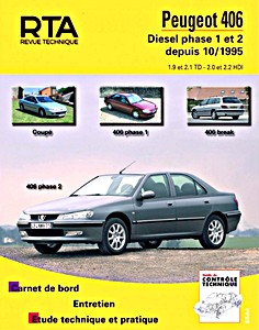 Livre: [RTA 589.3] Peugeot 406 Diesel (10/1995-2004)