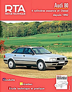 Book: Audi 80 - 4 cylindres essence et Diesel (1992-1994) - Revue Technique Automobile (RTA 556.2)