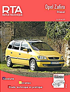 Livre : Opel Zafira - Diesel 2.0 Di et TDi (03/1999-07/2005) - Revue Technique Automobile (RTA 633.1)