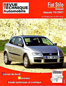 Książka: Fiat Stilo - Diesel 1.9 JTD 80 ch et 1.9 JTD 115 ch (depuis 10/2001) - Revue Technique Automobile (RTA 661)