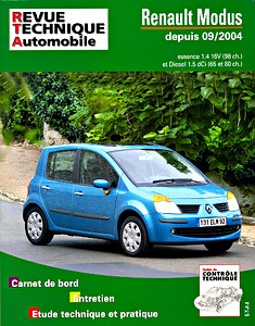 Livre : Renault Modus - essence 1.4 16V et Diesel 1.5 dCi (depuis 9/2004) - Revue Technique Automobile (RTA 689.1)