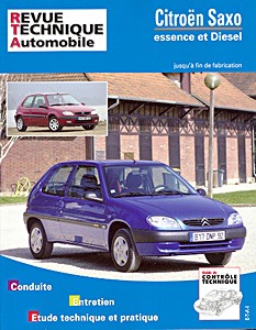 Livre : Citroën Saxo - essence et Diesel (1996-2003) - Revue Technique Automobile (RTA 106.1)
