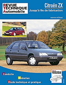 Livre : Citroën ZX - essence et Diesel (1991-1998) - Revue Technique Automobile (RTA 109)
