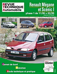Livre : Renault Mégane et Scénic I - Phase 1 - essence et Diesel (11/1995-03/1999) - Revue Technique Automobile (RTA 119)