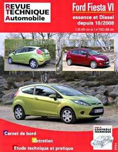 Livre : Ford Fiesta VI - essence 1.25 / Diesel 1.4 TDCi (depuis 10/2008) - Revue Technique Automobile (RTA B742)
