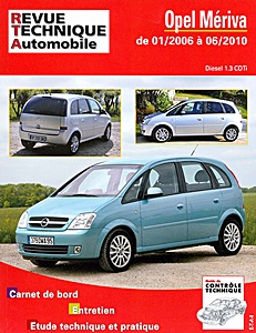 Książka: Opel Meriva - Diesel 1.3 CDTi (01/2006 - 06/2010) - Revue Technique Automobile (RTA B743.5)