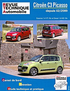 Livre : Citroën C3 Picasso - essence 1.4 VTi 16V et Diesel 1.6 HDi 16V (depuis 02/2009) - Revue Technique Automobile (RTA B745.1)