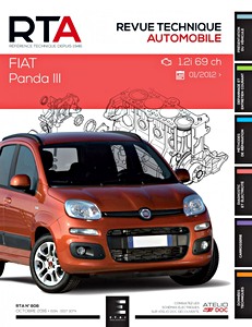 Livre : Fiat Panda III - essence 1.2i 69 ch (depuis 01/2012) - Revue Technique Automobile (RTA 808)