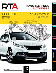 Boek: Peugeot 2008 - Diesel 1.6 e-HDi 92 ch (depuis 01/2013) - Revue Technique Automobile (RTA 809)