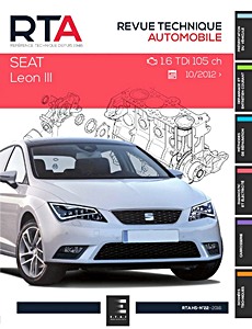 Boek: Seat Léon III - Diesel 1.6 TDI (105 ch) (depuis 10/2012) - Revue Technique Automobile (RTA HS22)