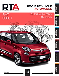 Livre : Fiat 500 L II - Diesel 1.3 JTD Multijet 85 ch (depuis 07/2012) - Revue Technique Automobile (RTA 813)