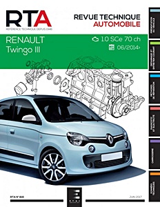 Livre : Renault Twingo III - essence 1.0 SCe (71 ch) (depuis 06/2014) - Revue Technique Automobile (RTA 816)