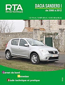 Livre : Dacia Sandero I - 1.2i et 1.6 MPi essence / 1.5 dCi Diesel (2008-2012) - Revue Technique Automobile (RTA 425)