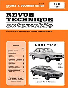 Livre : [RTA 321] Audi 100S-100LS-100GL (68-76)