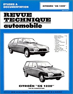 Book: Citroën GS 1220 (1973-1979) - Revue Technique Automobile (RTA 325)