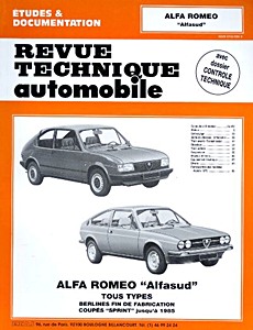 Livre : Alfa Romeo Alfasud - tous types (1973-1985) - Revue Technique Automobile (RTA 346)