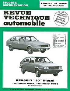 Livre : Renault 20 Diesel, 20 Diesel Turbo et 30 Diesel Turbo (1980-1984) - Revue Technique Automobile (RTA 409)