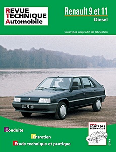 Livre : Renault 9 et 11 - Diesel (1983-1989) - Revue Technique Automobile (RTA 439.4)